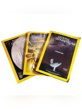 National Geographic Magazine Bundle 3 Issues Space Technology Aliens